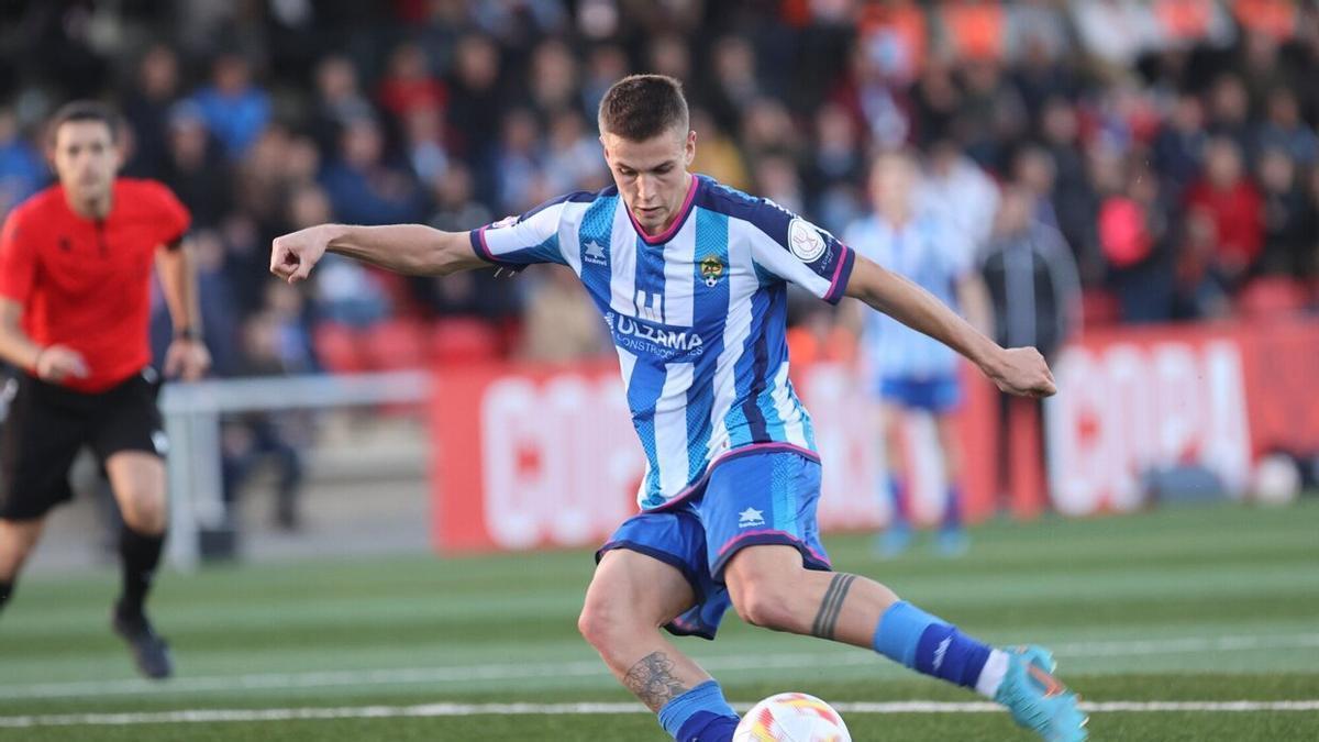 Lance del partido de Copa del Rey entre el Cirbonero y el Intercity.