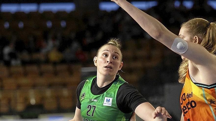 Burani, durante el reciente choque contra el Valencia Basket. | FOTO: JOSU CHAVARRI