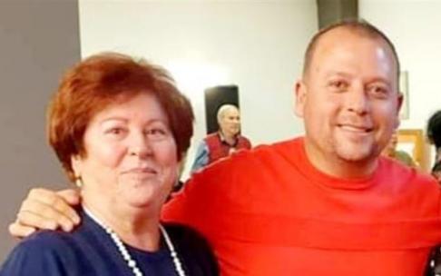 Piedad junto con su amigo, el alcalde. Piedad junto con su amigo, el alcalde.
