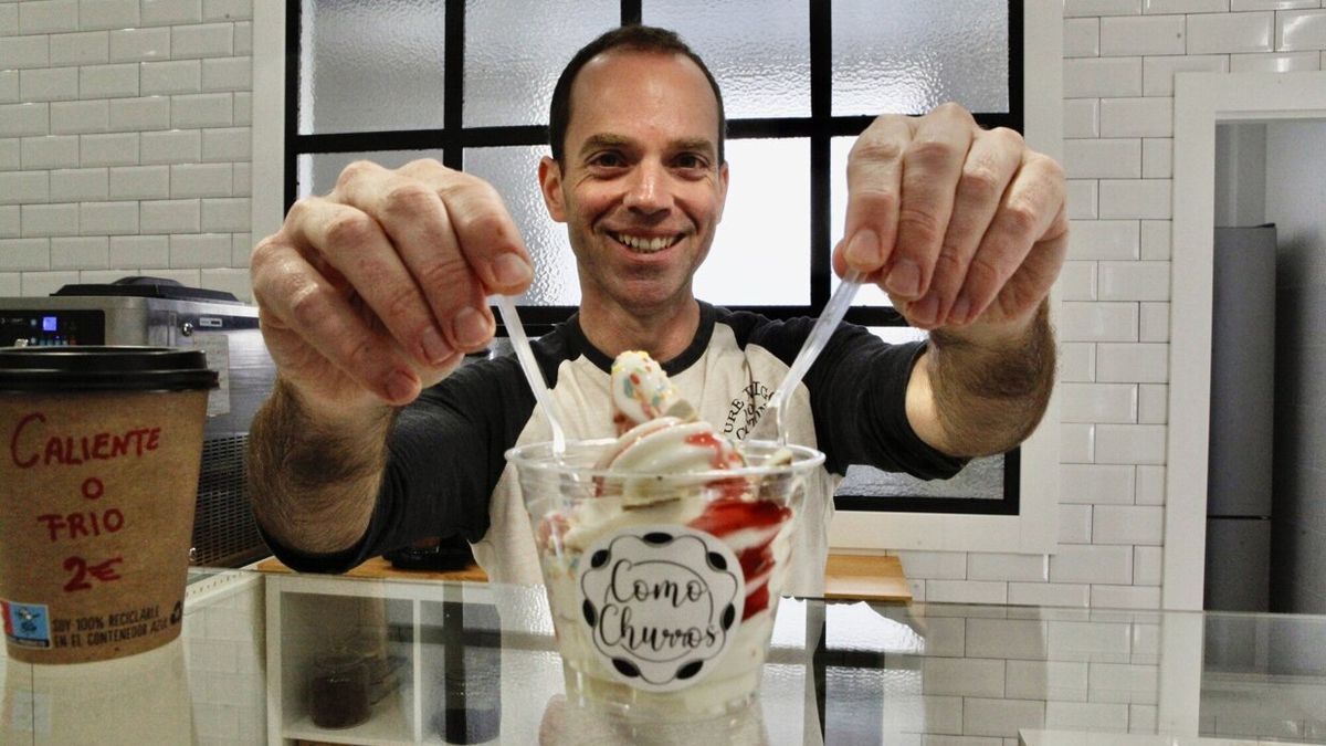 David Mart&iacute;nez de Trevi&ntilde;o en su nueva churrer&iacute;a