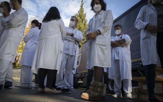 Concentración este martes frente al Hospital Donostia