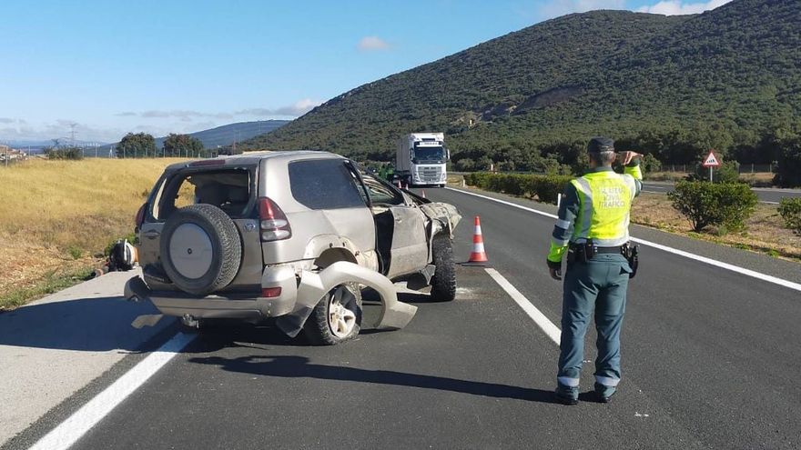 Imagen del vehículo accidentado en Oloriz