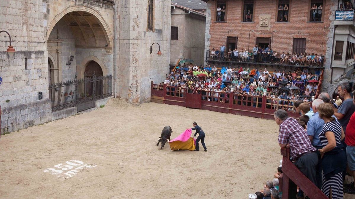 Plaza de toros de Zestoa, durante una edición anterior de las fiestas