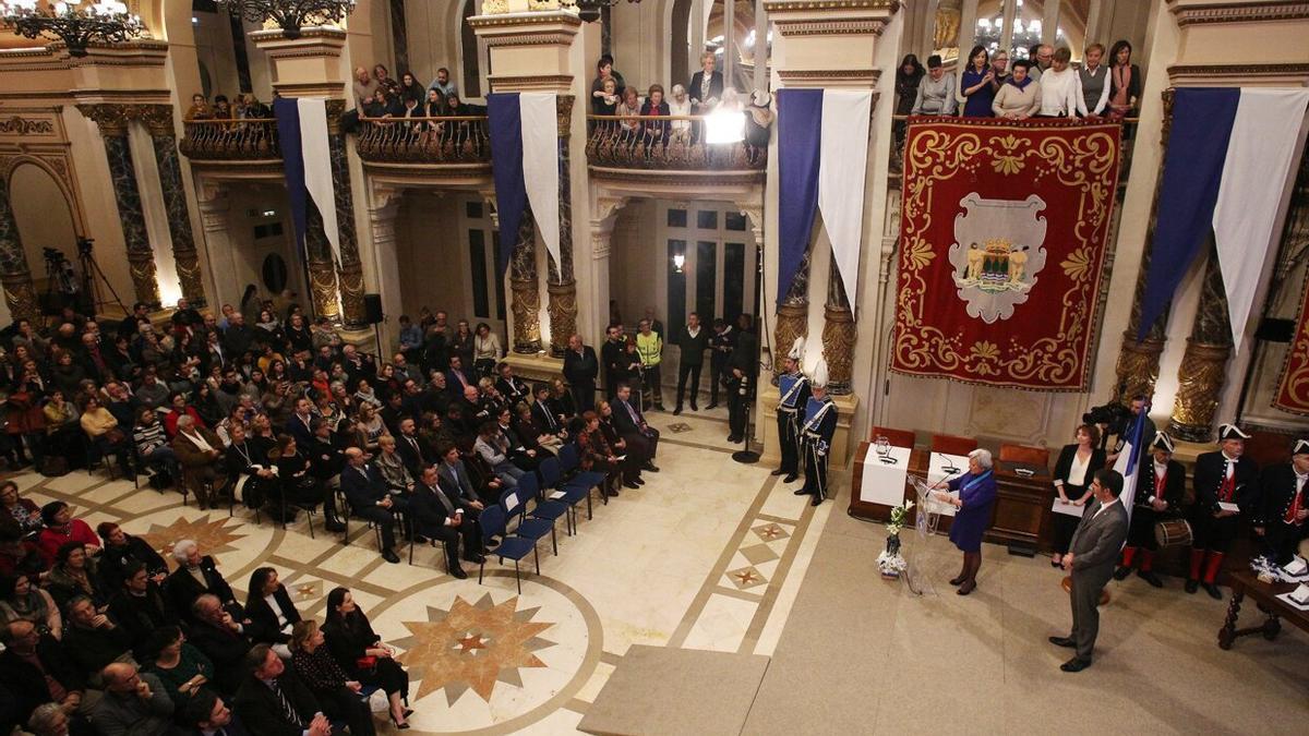 Entrega de las medallas al mérito ciudadano en el último año antes de la pandemia.