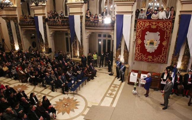 Entrega de las medallas al mérito ciudadano en el último año antes de la pandemia.