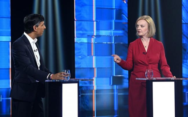 Los candidatos Rishi Sunak y Liz Truss. Los candidatos Rishi Sunak y Liz Truss.