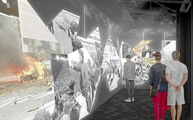 Infografía de una de las salas que acogerá el futuro espacio expositivo en Bilbao. | FOTO: GOGORA Infografía de una de las salas que acogerá el futuro espacio expositivo en Bilbao. | FOTO: GOGORA