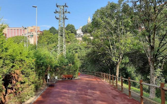 El renovado parque de La Rana, junto al río. El renovado parque de La Rana, junto al río.
