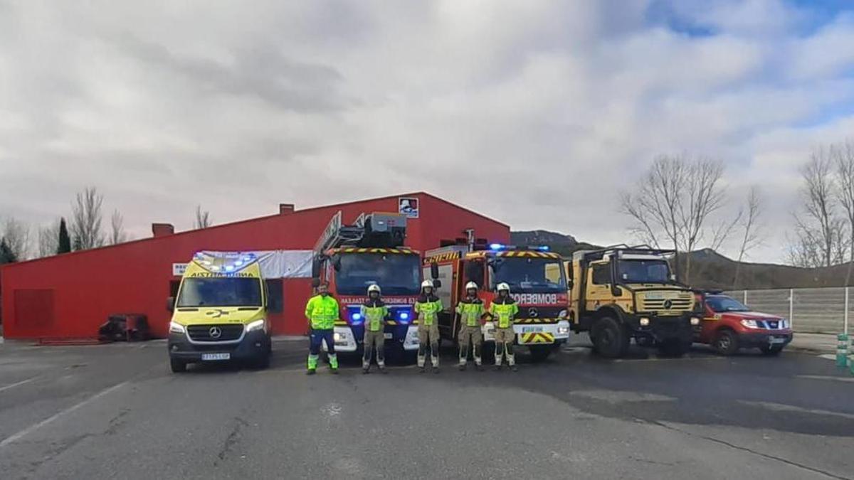 Bomberos homenajean a Iker Bilbao
