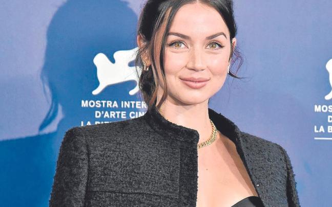 Ana de Armas en el Festival de Venecia presentando &lsquo;Blonde&rsquo;.