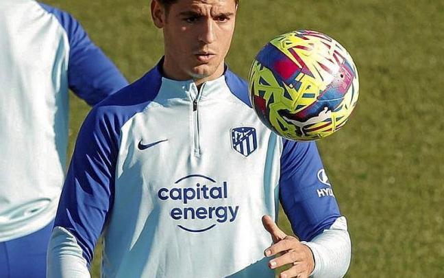 Álvaro Morata, en una sesión con el Atlético. | FOTO: EFE Álvaro Morata, en una sesión con el Atlético. | FOTO: EFE