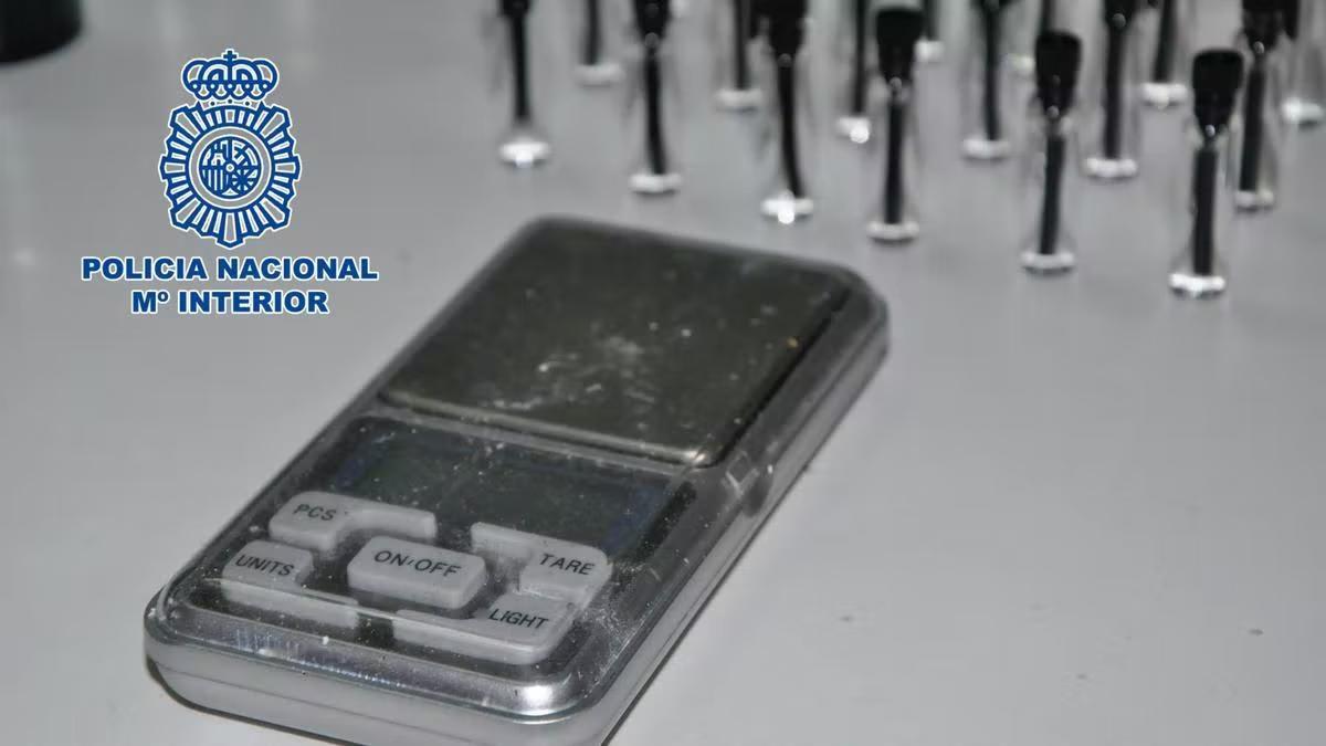 Dispositivo utilizado por los detenidos