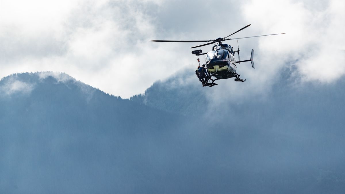 Foto de archivo de un helicóptero de la gendarmería francesa.