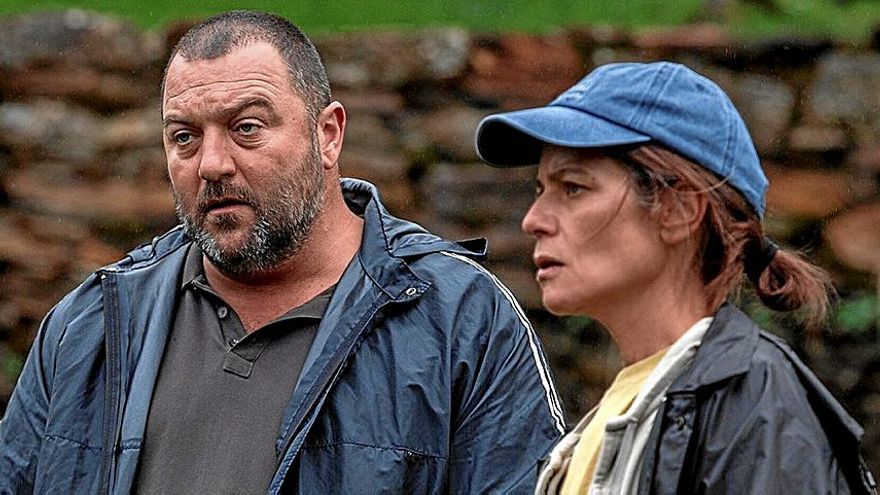 Los intérpretes franceses Denis Ménochet y Marina Foïs, protagonistas de ‘As bestas’. | FOTO: LUCÍA FARAIG