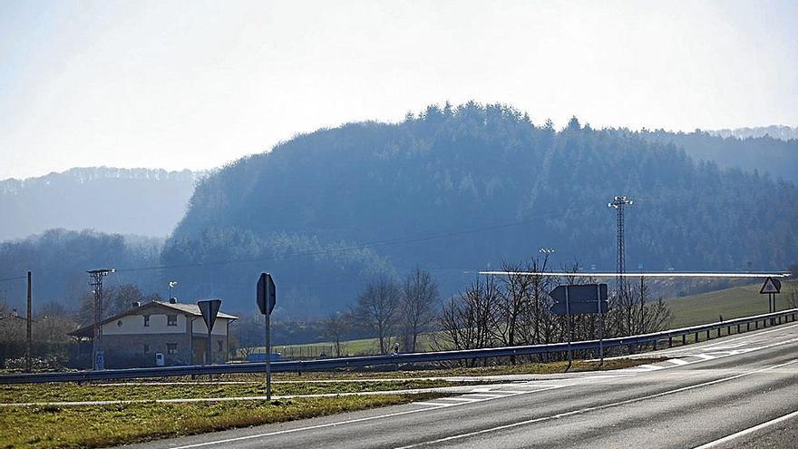 Los montes de Azaceta, donde se ubicará el futuro parque eólico.