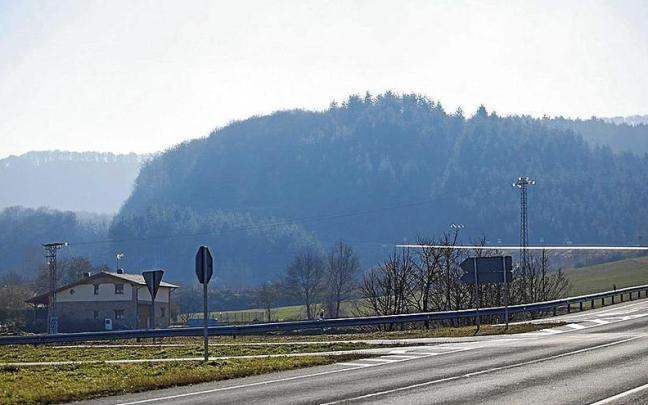 Los montes de Azaceta, donde se ubicará el futuro parque eólico.