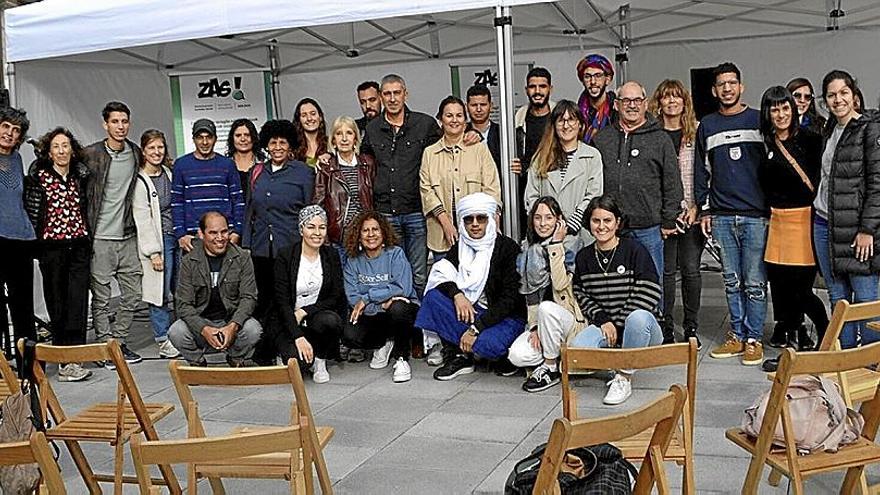 Imagen de la celebración del Zas Eguna el sábado en Agurain.