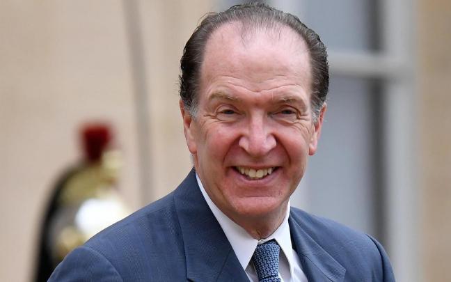 El presidente del Banco Mundial, David Malpass. El presidente del Banco Mundial, David Malpass.