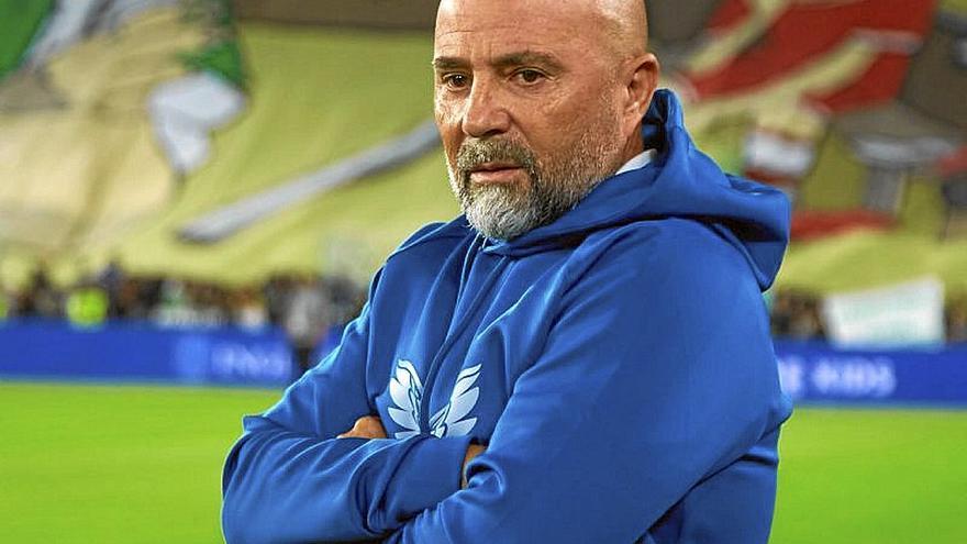 Sampaoli, en el derbi sevillano del pasado domingo. | FOTO: EFE