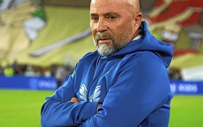 Sampaoli, en el derbi sevillano del pasado domingo. | FOTO: EFE