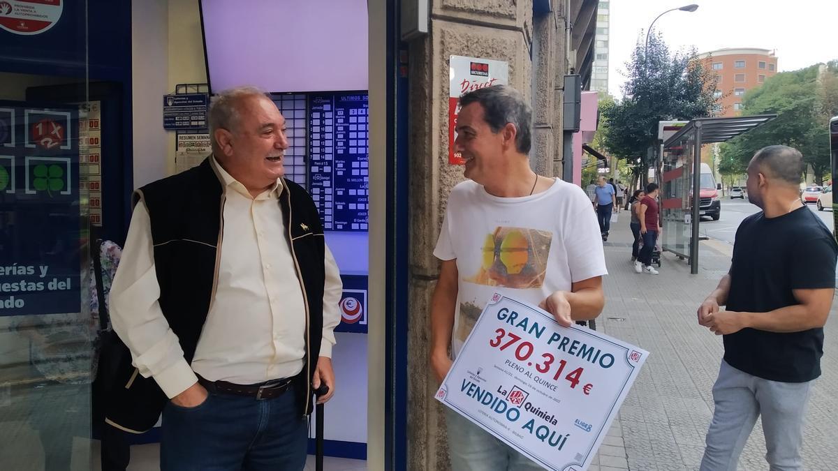 El pleno al quince de la quiniela ha sido sellado en la calle Autonomía de Bilbao