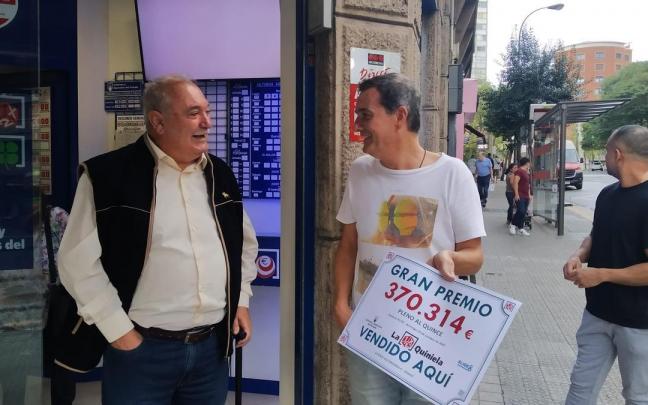 El pleno al quince de la quiniela ha sido sellado en la calle Autonomía de Bilbao