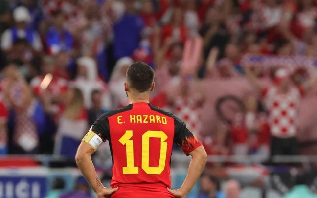 Eden Hazard en su último encuentro con la selección de Bélgica. Eden Hazard en su último encuentro con la selección de Bélgica.
