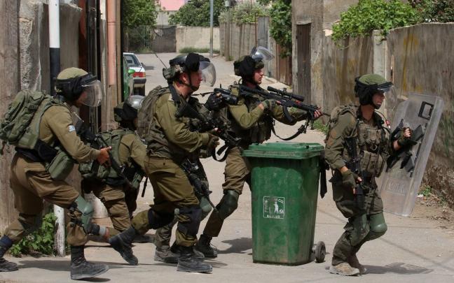 Militares israelíes en Cisjordania. Militares israelíes en Cisjordania.