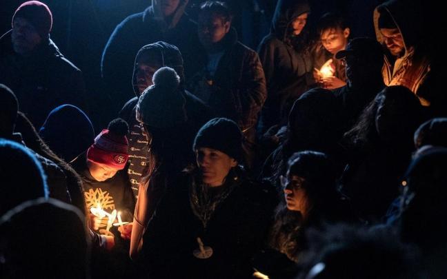 Vigilia por Tyre Nichols en Sacramento, California.