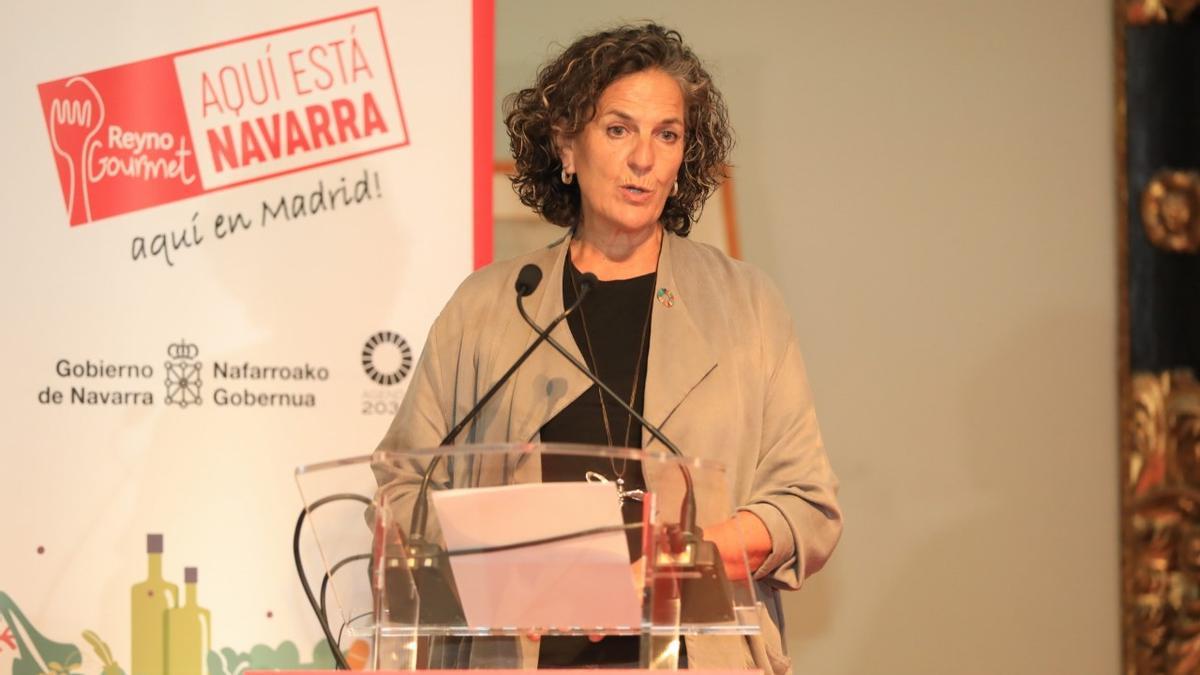 La consejera Itziar Gómez, en un momento del acto.