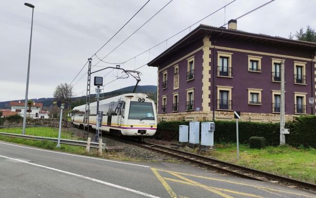 Paso a nivel en el municipio de Zalla