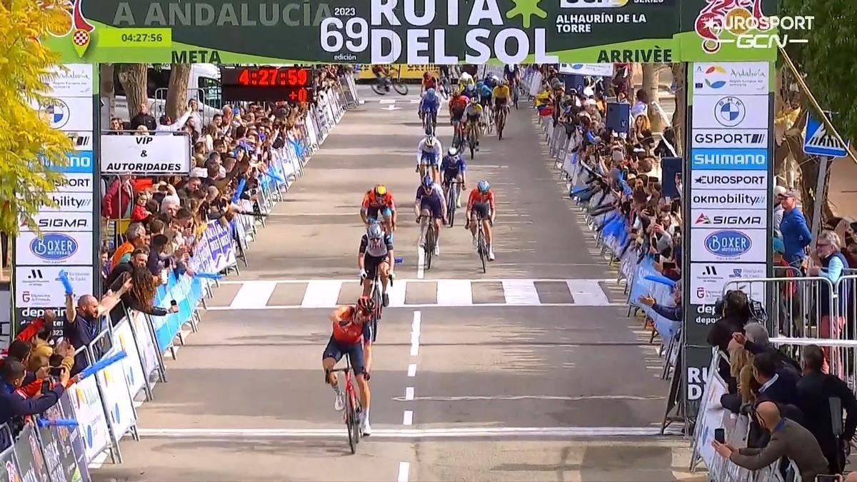Fraile, victorioso en la etapa final de la Vuelta a Andalucía.