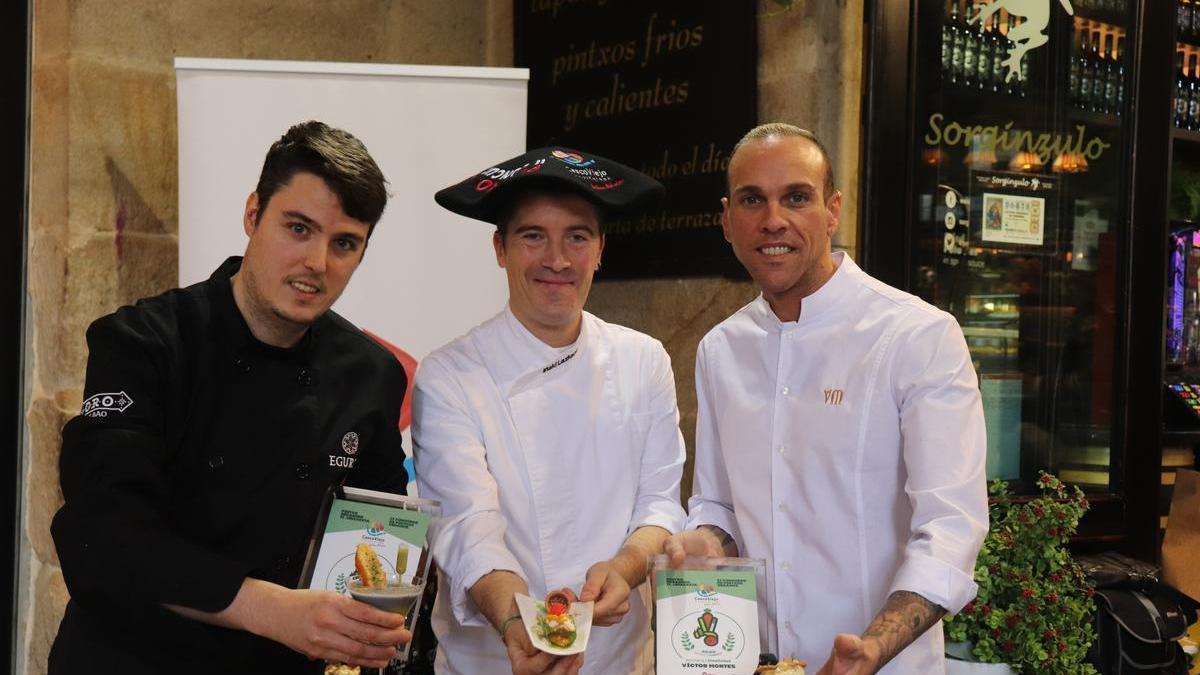 El Sorginzulo, el Víctor Montes y el Egurre, ganadores del II Concurso de Pintxos Veganos del Casco Viejo