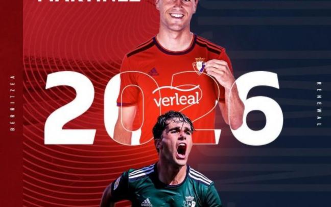 Osasuna renueva a Javi Martínez hasta el 2026 Osasuna renueva a Javi Martínez hasta el 2026