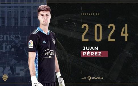 Osasuna renueva a Juan Pérez hasta el 2024