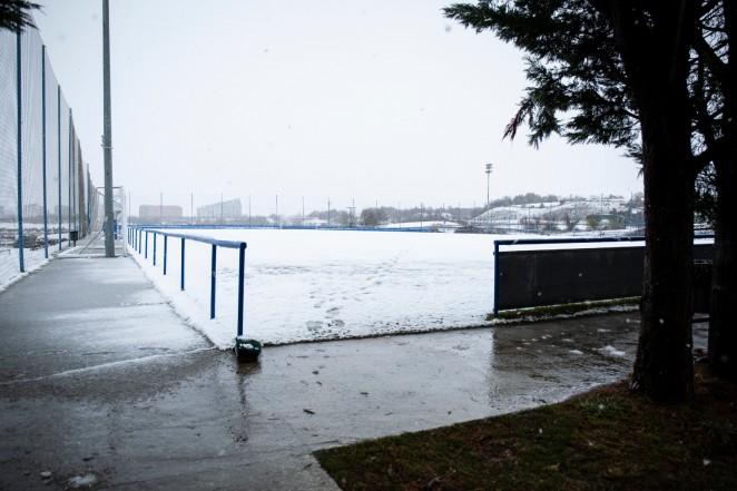 La Ciudad Deportiva José Luis Compañón, esta mañana.