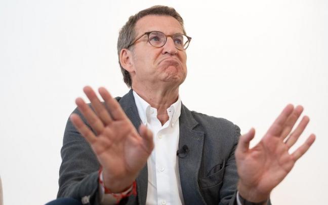 El presidente del Partido Popular, Alberto N&uacute;&ntilde;ez Feij&oacute;o, durante una entrevista