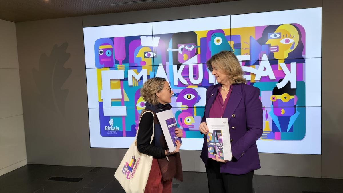 Un momento de la presentación del Congreso Emakumeak.