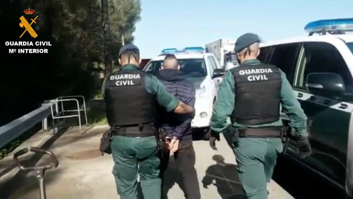 Imagen de uno de los detenidos por la Guardia Civil de Navarra