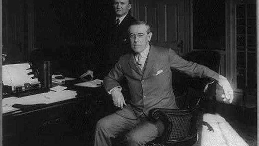 El presidente de Estados Unidos, Woodrow Wilson.