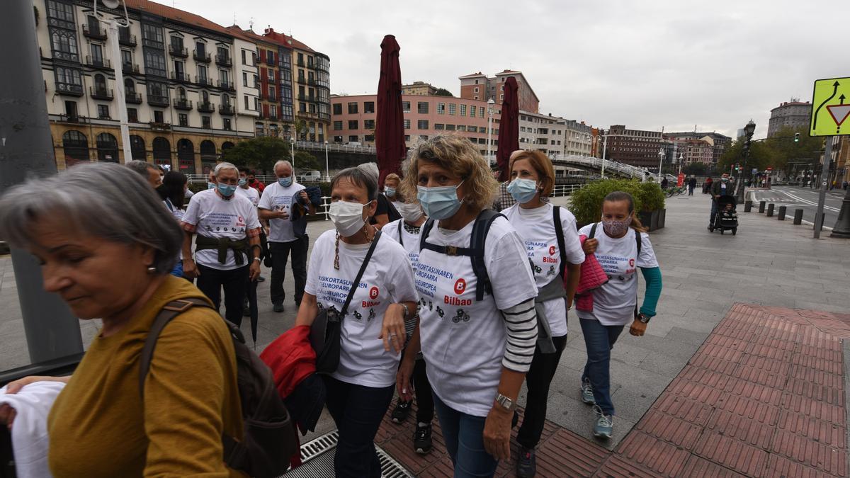 Participantes en una sesión celebrada en septiembre de 2021 de la red de caminantes.