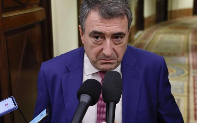 Aitor Esteban, en los pasillos del Congreso. Aitor Esteban, en los pasillos del Congreso.