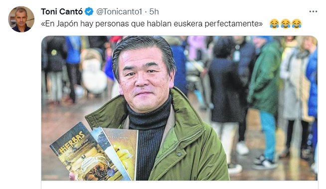 El tuit de Toni Cantó de este lunes.