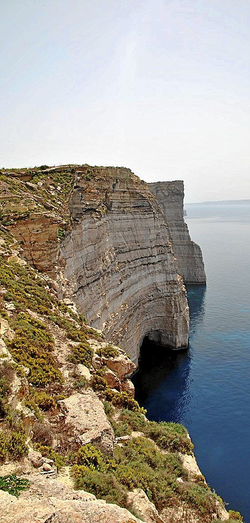 Acantilados de la isla de Gozo.