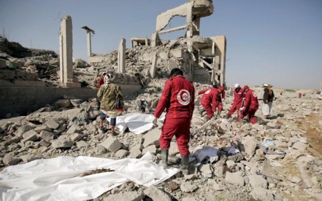 Imagen de archivo de una explosión en Yemen