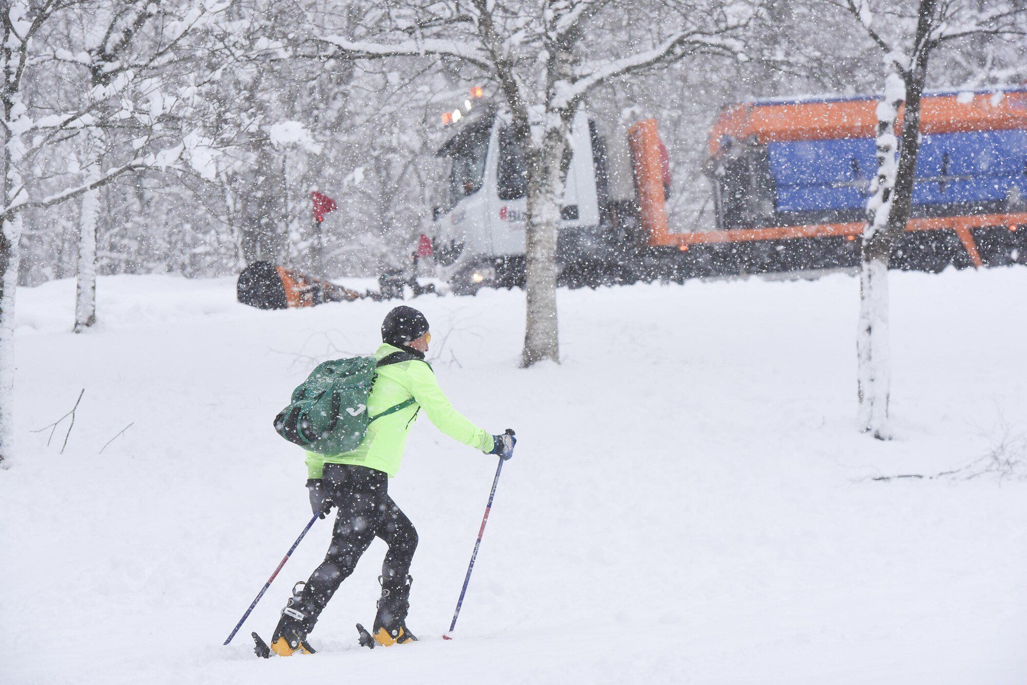 La nieve cubre Urkiola
