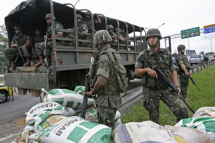 Militares del Ejército brasileño, en una imagen de archivo.