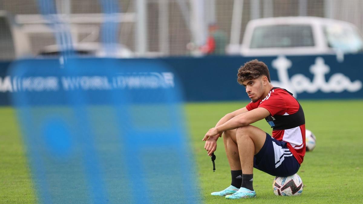 Abde, ausente en el primer entrenamiento de la semana