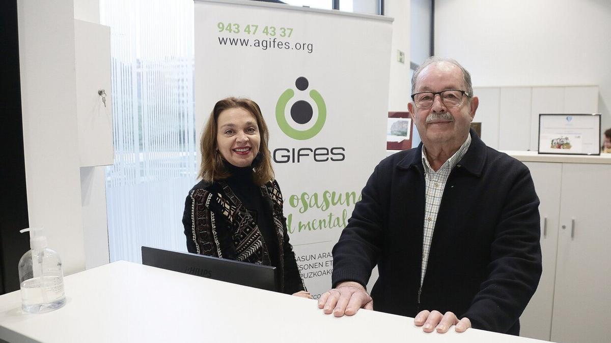 Ruth Encinas, gerente de Agifes, y Vicente Areta, presidente de Agifes