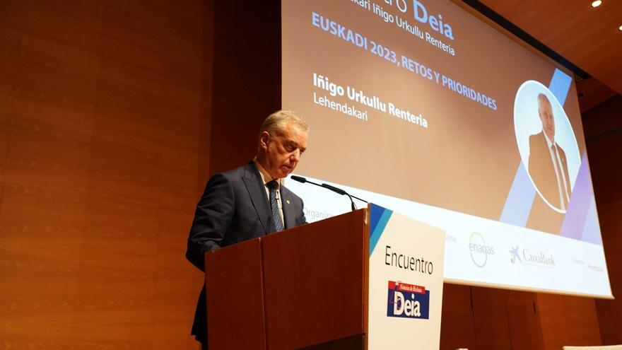 El lehendakari, Iñigo Urkullu, en el Encuentro DEIA ‘Euskadi 2023, retos y prioridades’